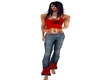 Red Skull bones top