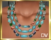Beaded Necklace Blue
