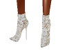 [A] White Ankle Boots