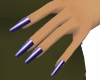 Metallic Purple Nails