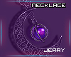 ! Purple Moon Necklace