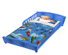 aero/blue toddler bed