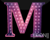 M Pink Letters Signage