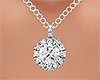 Diamond Necklace Silver