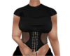 top corset laces black