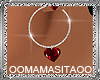 [M]Red Heart Earrings