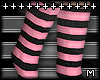M" Toe Socks- Pink/Blk