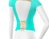 Open Back T Teal