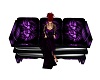 Purple Black couch