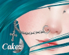 Cross Piercing - Silver