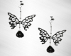 Leah Blk Bfly Earrings