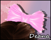 [D]Pink Leather Bow