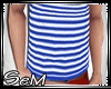 -S- Blue White Tee