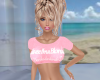 Backless Blonde Tee - Lg