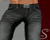 S* Black Muscled Jeans