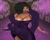 Calista Gown/Fur PurpleM