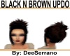 BLACK N BROWN UPDO