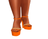 Kc Orange Summer Heels