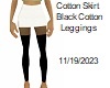 [BB] Cotton Skirt Black
