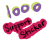 1000c Support sticker  1