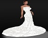 Raquel white lace gown