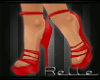 !! Strappy Heels Red