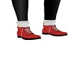 red boots white socks