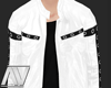 * Leather white jacket