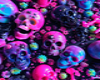 Pink Skull background