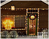 Christmas Cabin Snowing