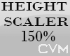 150% Height Scaler