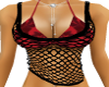 black fishnet red bikini