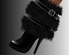 SL Black Fur Boots