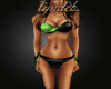 Green/Black Bikini