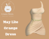May Lite Orange Dress