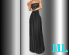 ML Blk corset gown