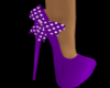 Purple Dotted Heels