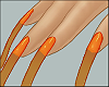 orange jelly nails