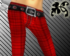*T* Plaid Pant - Red
