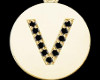 Gold V Pendant Necklace