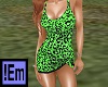 !Em Green Leopard Dress