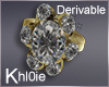 K derv diamonds ring F