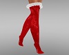 Red Velvet Santa Boots