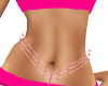 pink dimond belly chain