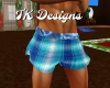 TK-Blue Plaid Shorts