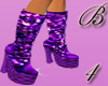 *B4* Purple Disco Boots