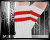 |W| Red Tube Socks