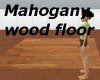 Mahogany wood floor