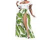 Palm Leaf Palazzo Suit