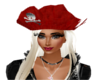 Pirate hat in red